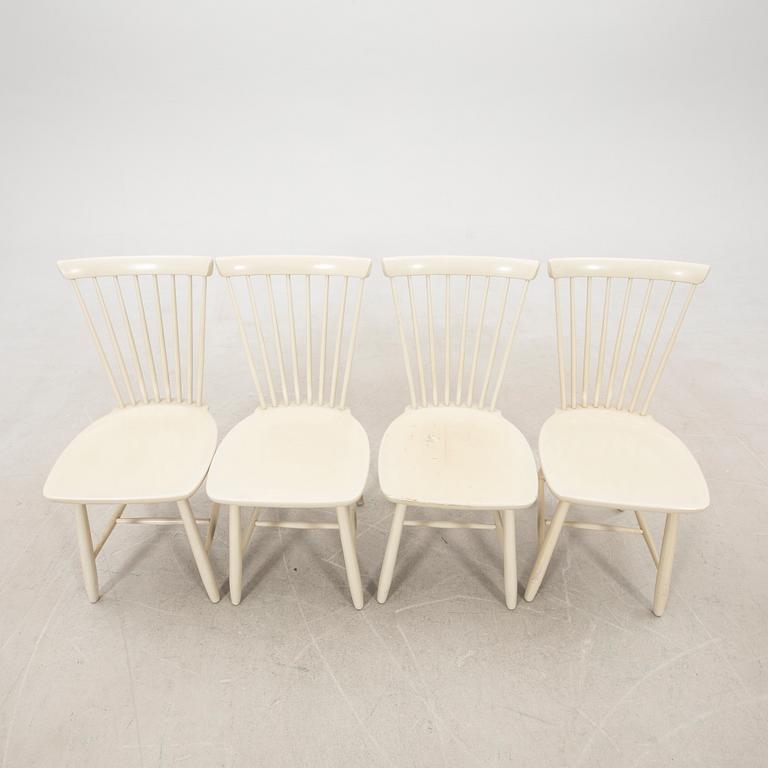 Carl Malmsten, chairs 4 pcs "Lilla Åland" second half of the 20th century.