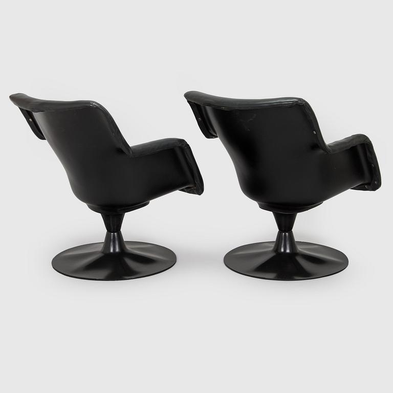 Yrjö Kukkapuro, fåtöljer, ett par, "Junior", Haimi 1960-talets slut.