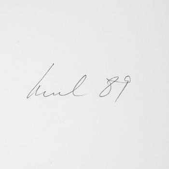 RAUL MEEL, färgserigrafi, signerad, numrerad 5/50 och daterad- 89.