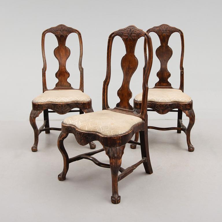 STOLAR, 3 st, rokoko, 1700-tal.