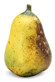 A Hans Hedberg faience pear, Biot, France.