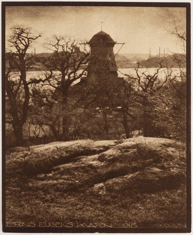 HENRY B. GOODWIN, Two photo gravures from the book Vårt vackra Stockholm signed in the negative.