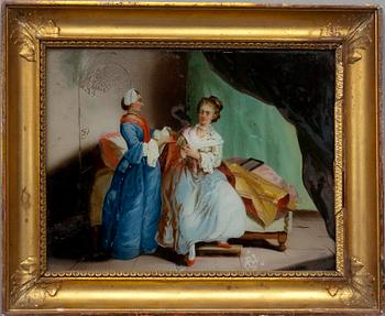 OKÄND KONSTNÄR, glasmålning, trol. England, 1800-tal.