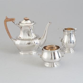 COOPER BROTHERS & SONS, kaffeservis, 3 delar, sterlingsilver, Sheffield, England, 1978.