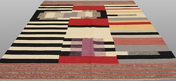 A rug, Kilim, modern design, approx. 245 x 175 cm.