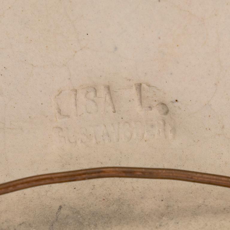 Lisa Larson, väggplakett, "Venedig", stengods, Gustavsberg.