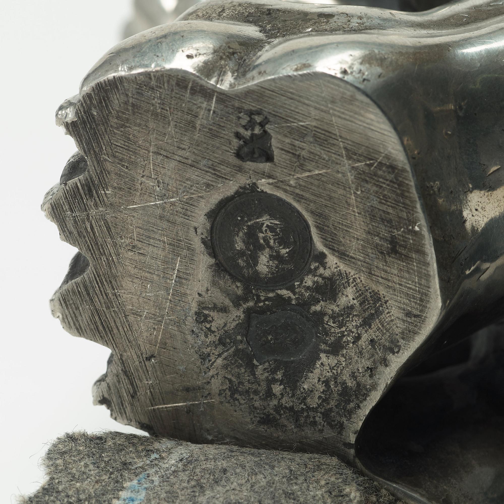 Anna Petrus, An Anna Petrus pewter sculpture of a lion for Svenskt Tenn, Stockholm 1972.