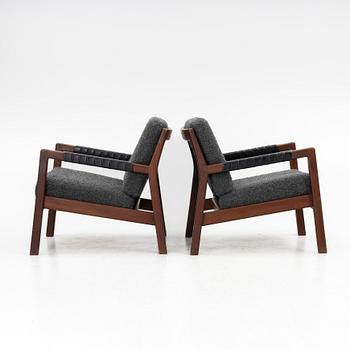 Carl Gustaf Hiort af Ornäs, A pair of easy chairs, 'Rialto',  Puunveisto Oy, Finland, mid 20th century.