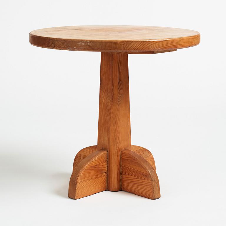 Axel Einar Hjorth, a stained pine "Lovö" table, Nordiska Kompaniet, Sweden 1930's.