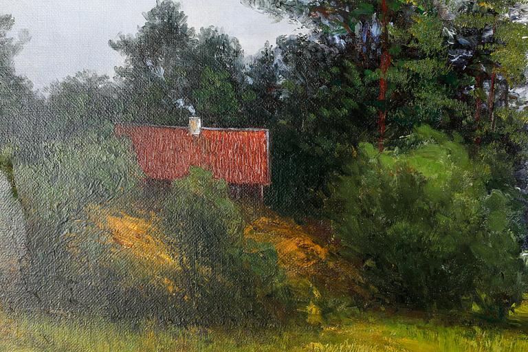 SEVERIN NILSON, oil on canvas, signed and dated 1909.