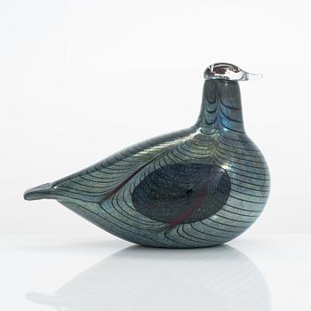 Oiva Toikka, glasfågel, signerad, Nuutajärvi Notsjö.