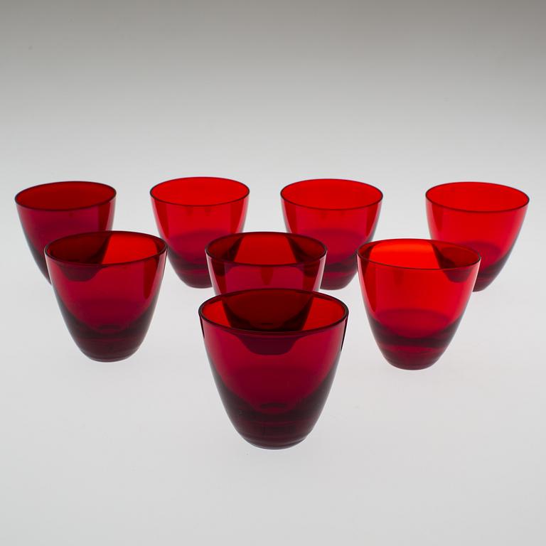 MONICA BRATT, 7 vinglas samt 8 selterglas, glas, Reijmyre.