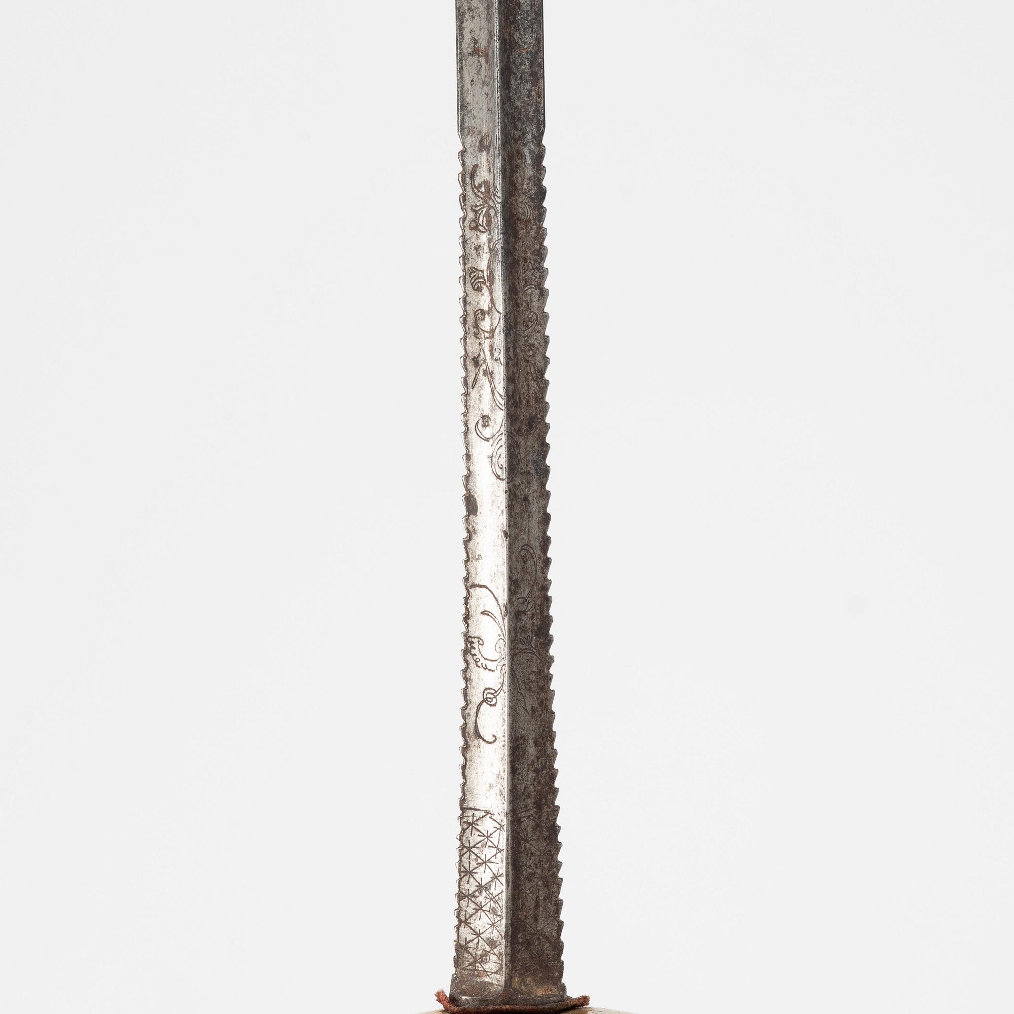 A smallsword, 18th century.