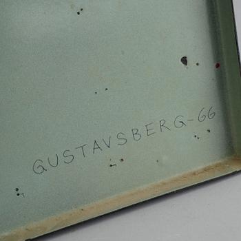 BENGT BERGLUND, emaljtavla, Gustavsberg, -66, signerad.