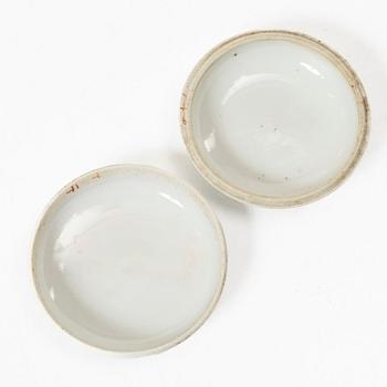 Servisdelar, 6 st, porslin, Kina, 1900-talets början.