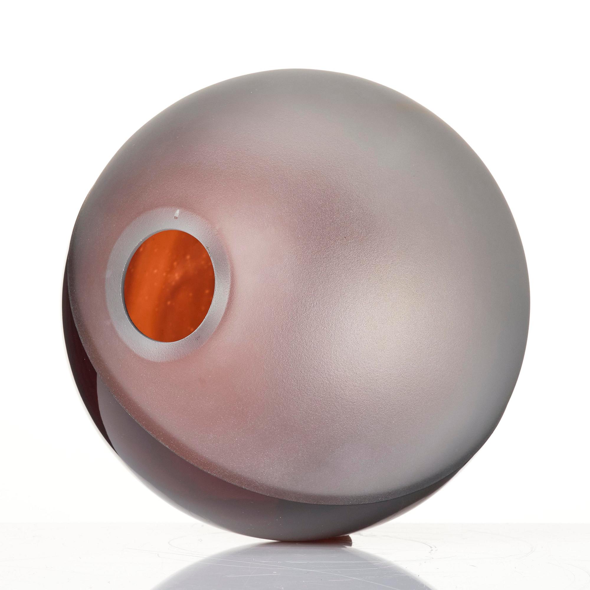 Vicke Lindstrand, a glass vase, Orrefors, Sweden, 1930s.