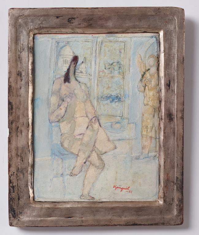 Karl Granquist, oil on panel, signed and dated -72.