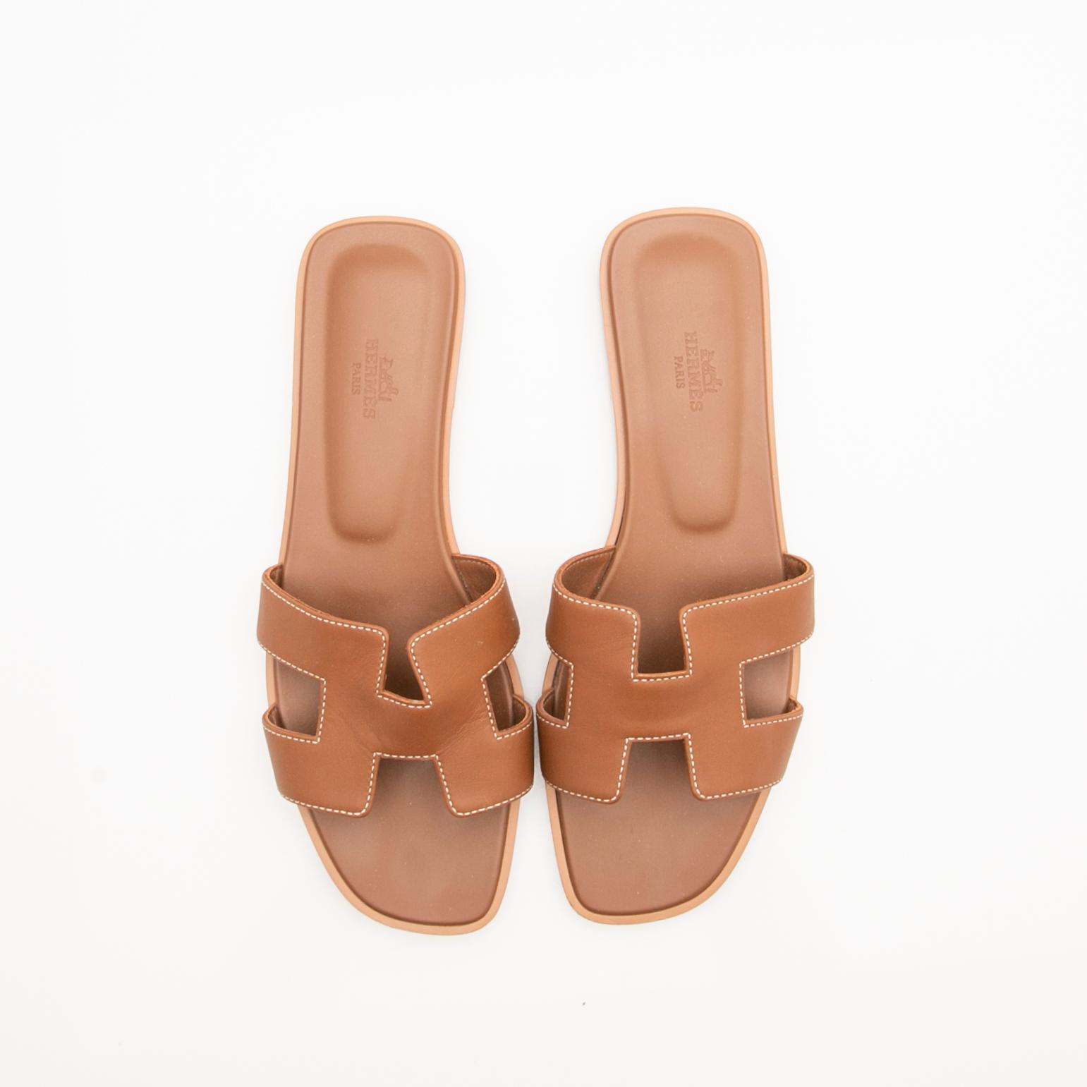 Hermès, Sandals, “H”, size 40 1/2.