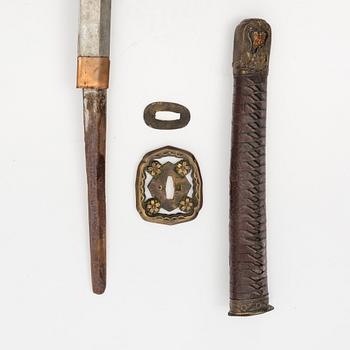 A Japanese sword, 20th century mounting.