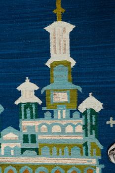 FLATVÄVNAD, Kelim, Polen, 1900-talets andra hälft, 207 x 100 cm.