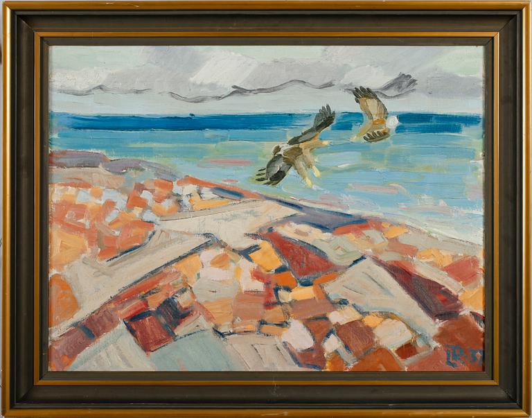 LEIF RYDENG, olja på pannå, monogramsignerad, daterad -37.