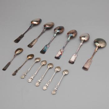 SKEDAR, 15 st, silver, Finland. Total vikt ca 323 gram.