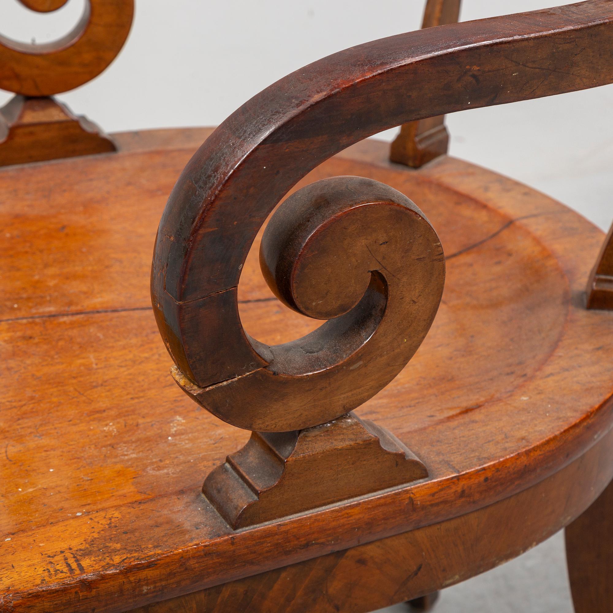 An 19th ct armchair.