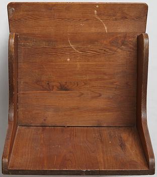 Axel Einar Hjorth, a stained pine "Lovö" rocking chair, Nordiska Kompaniet, 1930's.