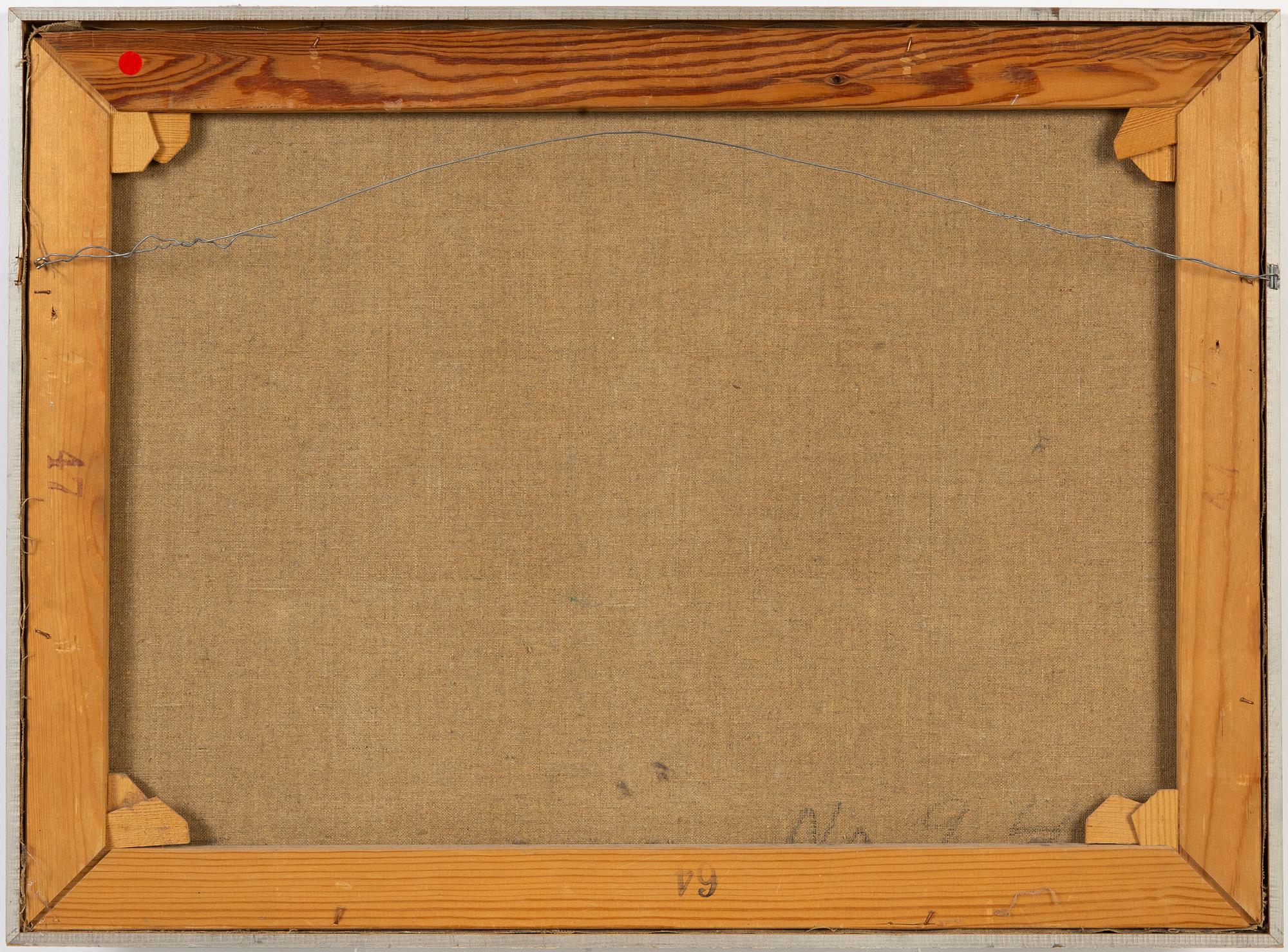 Nils Nilsson, olja på duk, signerad.