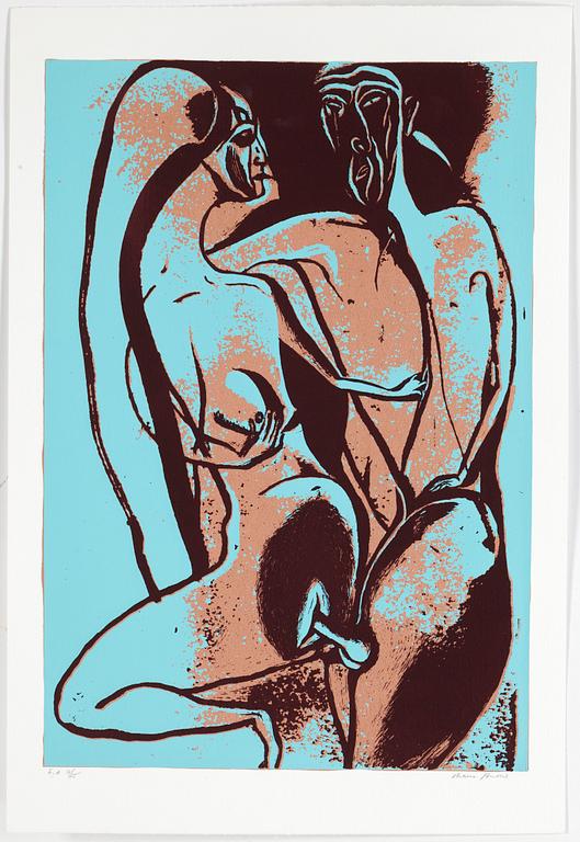 CHANNA BANKIER, mapp med 8 färgserigrafier, signerade och numrerade EA 7/25 .