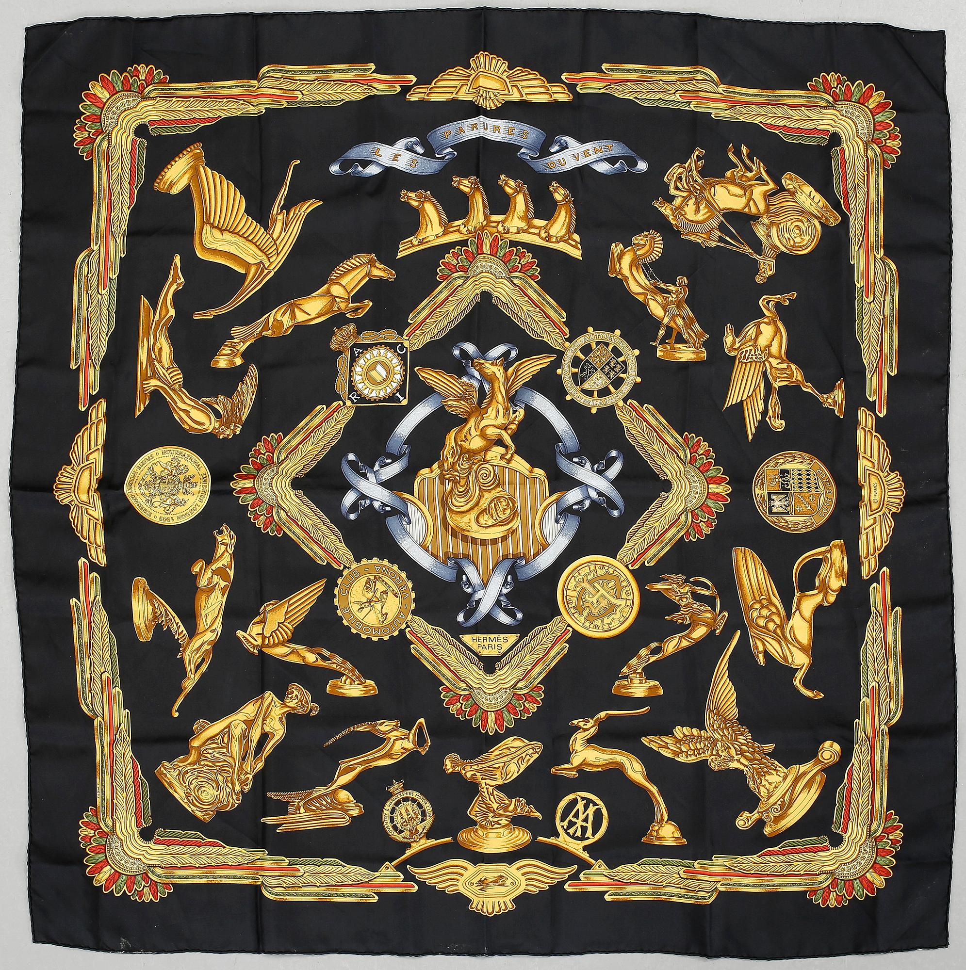 SCARF, "Les Parures Du Vent", Hermès, Paris.