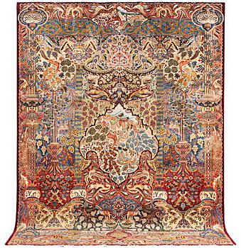 A carpet, Kashmar, ca 332 x 243 cm.