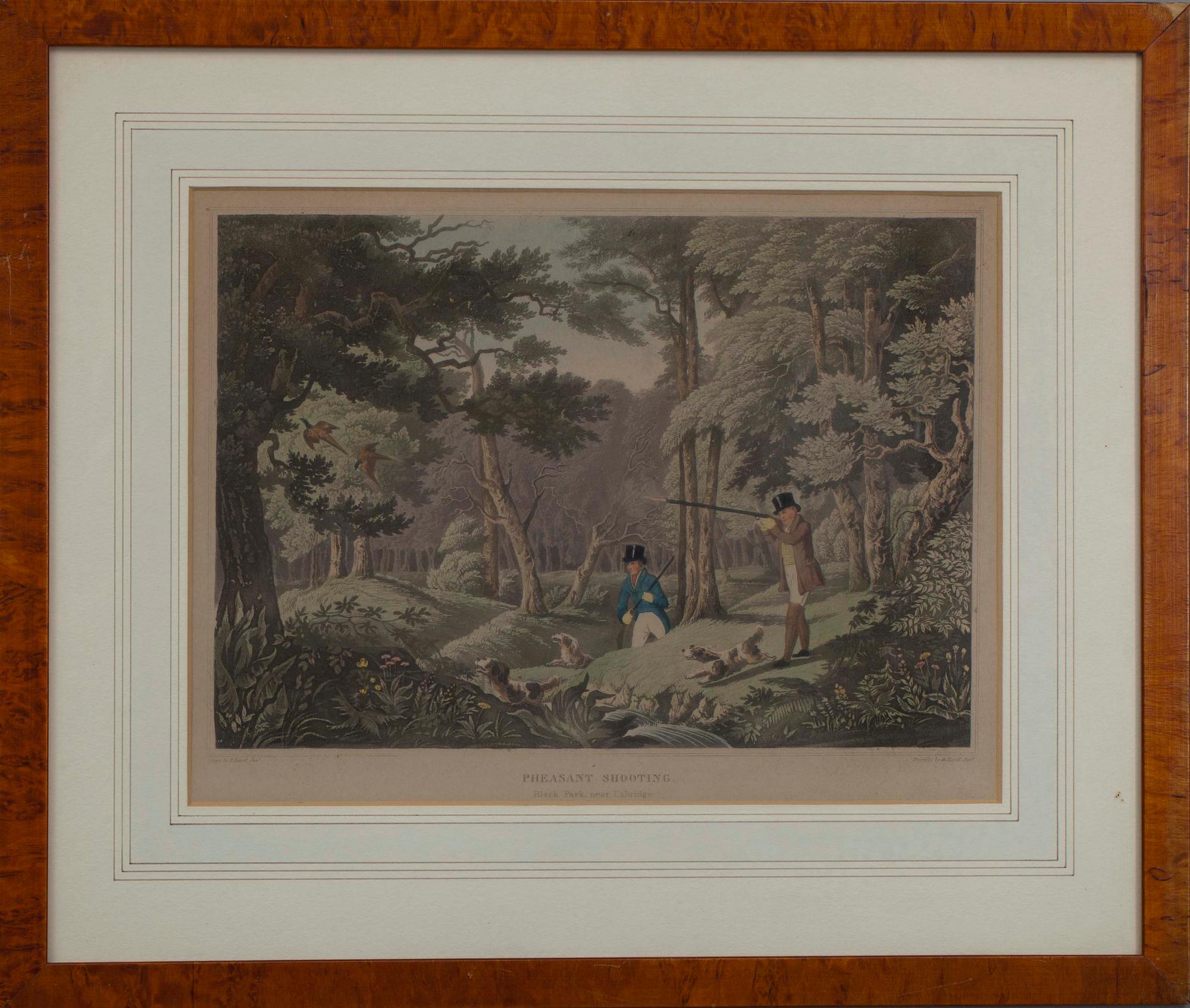 LITOGRAFIER, 4 st, R.Havell Jr, England, 1800-tal.