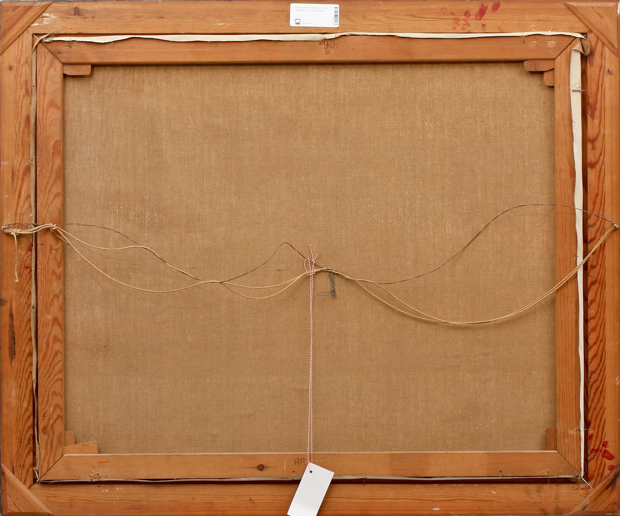 WILLIAM GISLANDER, olja på duk, sign o dat 1923.