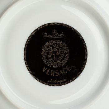 Coffee set, 6 cups with plates. "Arabesque", Versace för Rosenthal. Hight 8 cm, Diameter 9.5 cm. Plates diameter 16 cm.