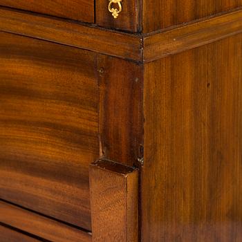 A Late Gustavian secretaire chest of drawers, 1800-1810.