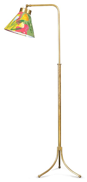 A Josef Frank brass floor lamp, Svenskt Tenn, model G 1842.