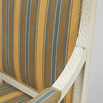 Armchair, Gustavian style, circa 1800.