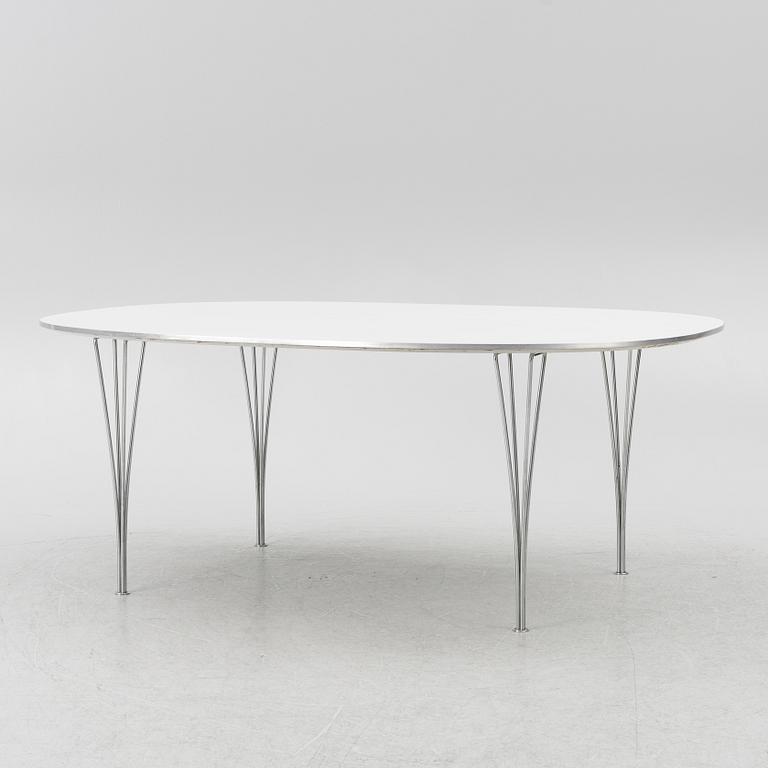 Bruno Mathsson, & Piet Hein, dining table, "Superellipse", Fritz Hansen, Denmark, 1987,