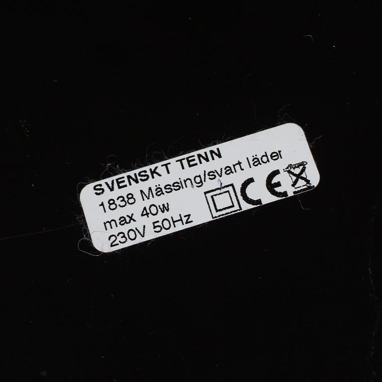 JOSEF FRANK, a brass and leather wrapped floor lamp, model 1838, from Firma Svenskt Tenn.