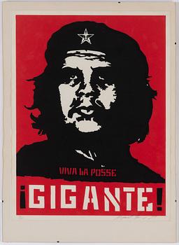 SHEPARD "OBEY" FAIREY, serigrafi, signerad och daterad -97, numrerad 52/100 med blyerts.