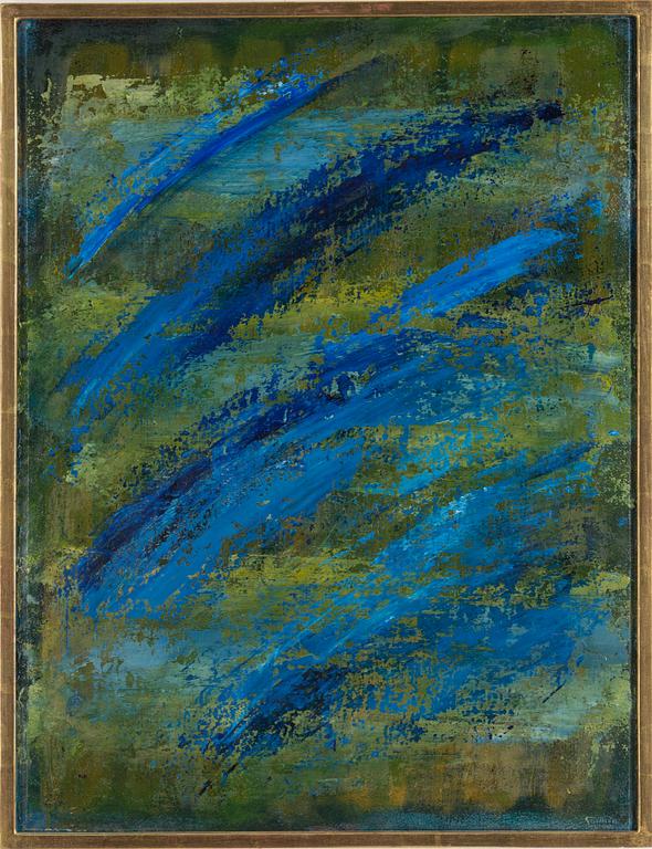 BARBRO ANDERSSON, "Sommaren", oil on paper, signed and dated 1988.