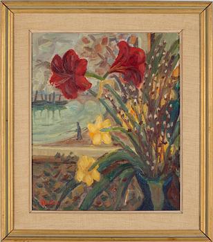 GUNNAR NORDSTRÖM, olja på pannå, signerad.