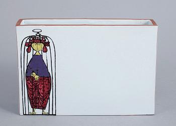 VAS, fajans, "Karneval", Stig Lindberg, Gustavsbergs studio.