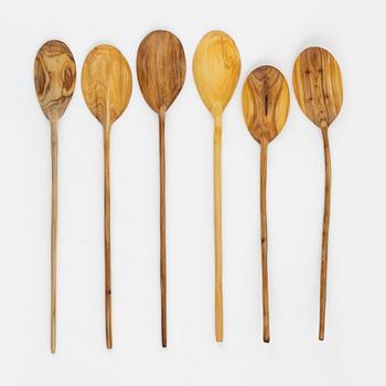 Magnus Ek, a set of six wood spoons for Oaxen Krog.