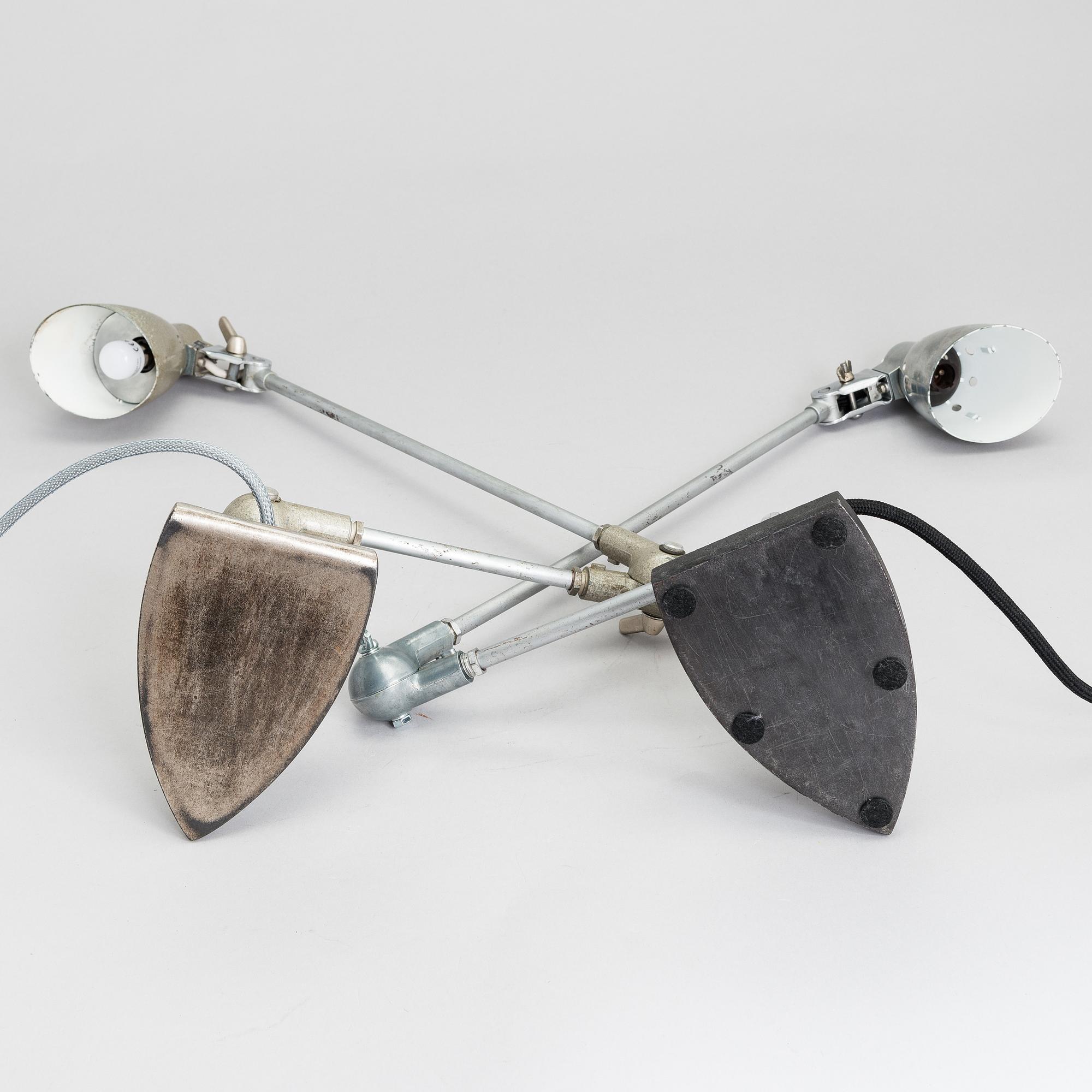 Bordslampor, 2 st, 1900-talets senare hälft.