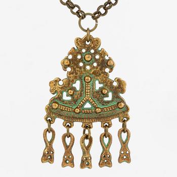 Pentti Sarpaneva, Kalevala Koru, necklace, bronze.