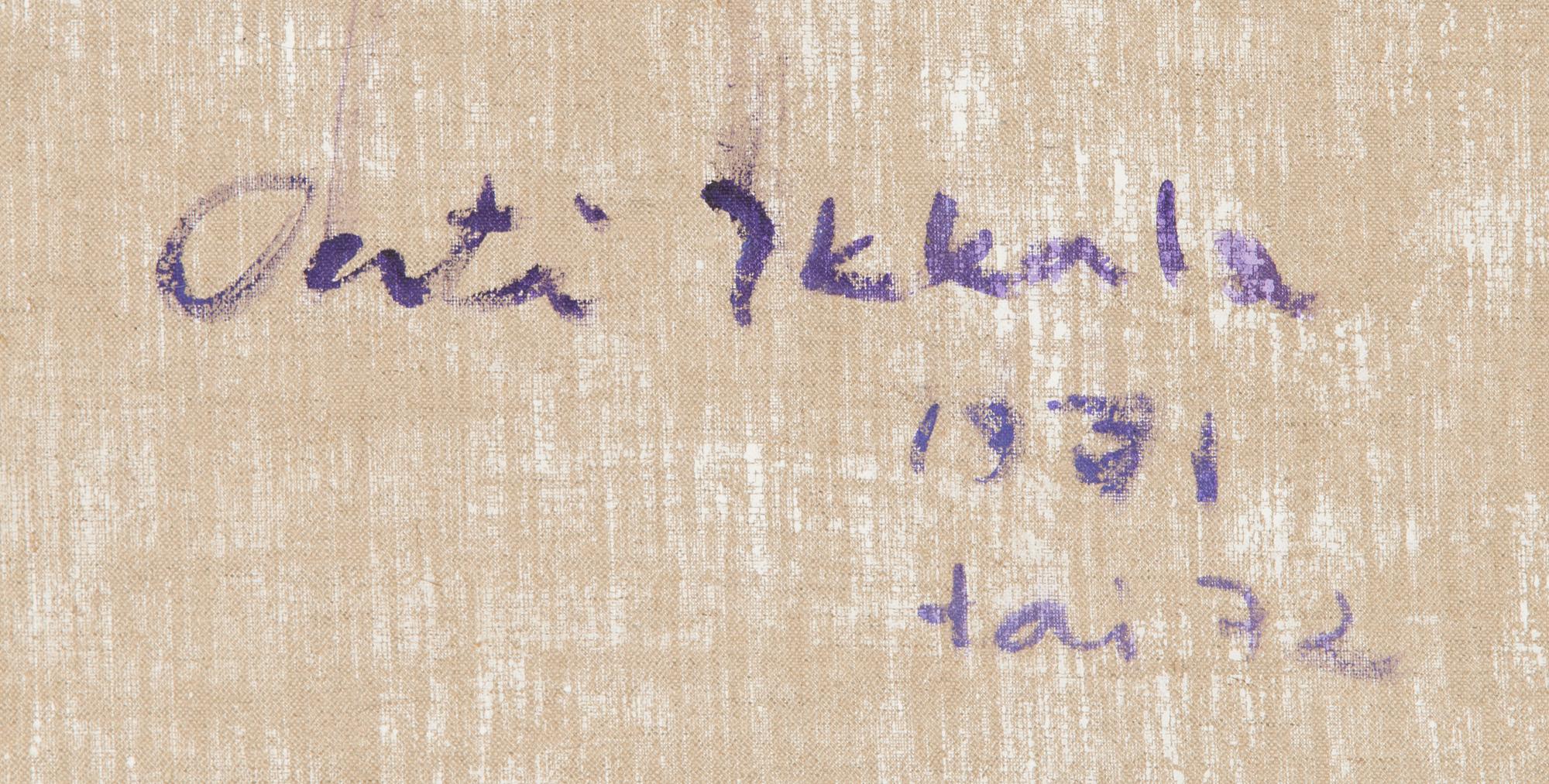 Outi Ikkala, oil on canvas, signed verso.