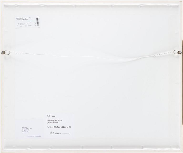 Rob Hann, "Highway 90, Texas (Prada Marfa)", 2013.