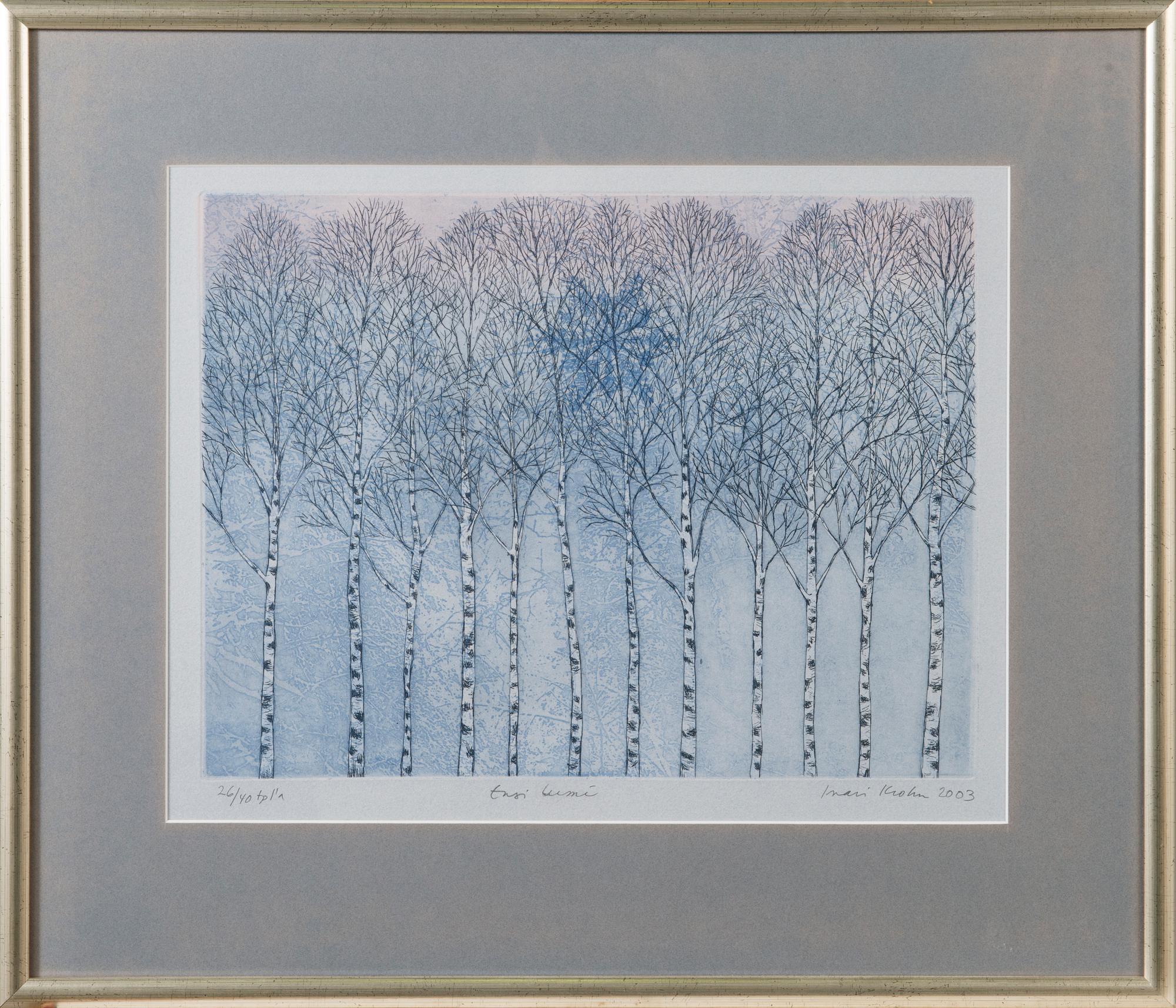 INARI KROHN, etching, signed and dated 2003.